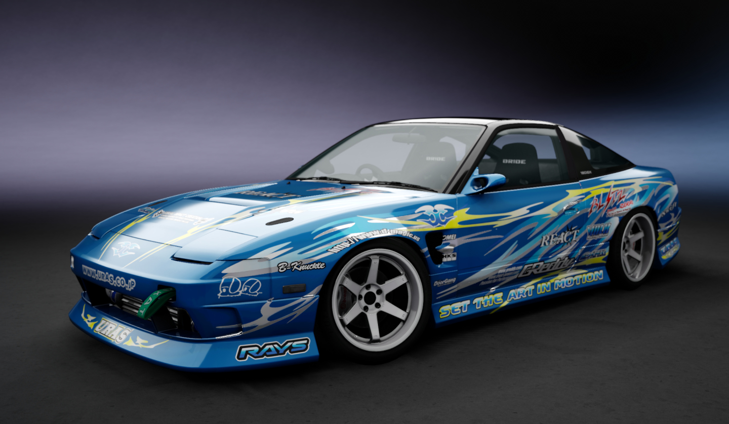 Nissan 180SX WDT Street, skin React Joseph Pacione