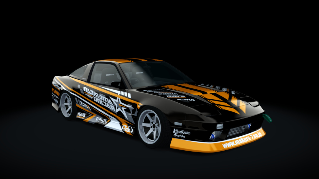 Nissan 180SX WDT Street, skin american_racing_v2