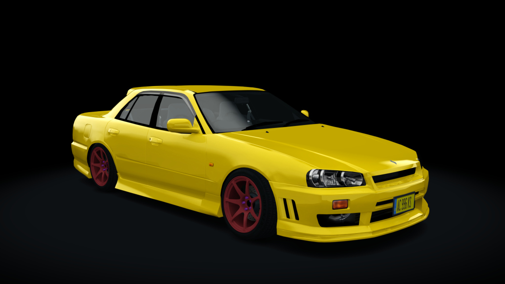 Nissan Skyline HR34, skin 04_lightning_yellow